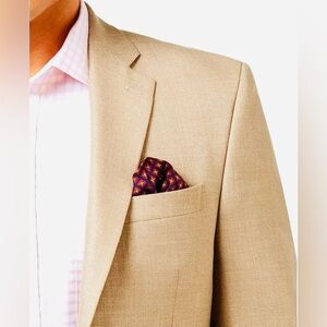 Lauren Ralph Lauren 44R Mens Tan Beige Khaki Blazer Casual Sport Coat Jacket